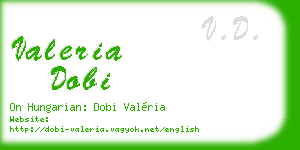 valeria dobi business card