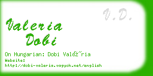 valeria dobi business card